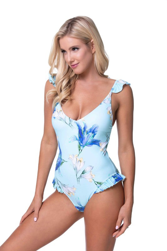 Blue One Piece Swimsuit For Women
