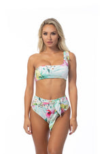 TROPICAL ONE SHOULDER BIKINI SET