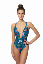 Blue One Piece Swimsuit - Blue Swimsuit for Women - Premium Quality Swimwear
