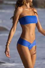 MELINA BLUE SHINE Bikini Bottom. Full & Brazilian