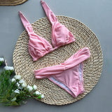 Solid Bikini Set