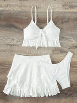 Beach Skirt Conservative Bikini Set