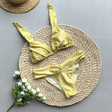 Solid Bikini Set