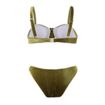 Green Two Piece Swimsuit For Women