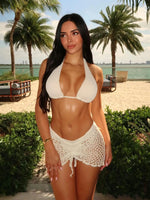 Crochet Three Piece Swimsuit - Crochet Swimsuit for Women - View 2