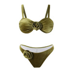 Green Two Piece Swimsuit For Women