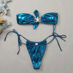 Blue Two Piece Swimsuit For Women