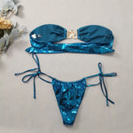 Blue Two Piece Swimsuit For Women