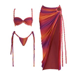 Crochet Three Piece Swimsuit - Crochet Swimsuit for Women - View 5