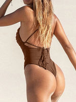 Lacy One Piece Swimsuit - Swimsuit for Women - View 2