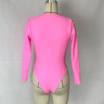 Pink Girl one piece swimsuit - Pink Swimsuit for Women - View 5