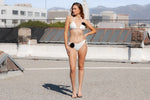 TWO PIECE TRIANGLE TOP WITH FLOWER BIKINI