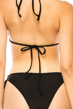TWO PIECE TRIANGLE TOP WITH FLOWER BIKINI