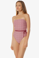 Belted Bandeau One-Piece - Bandeau Bikini for Women - View 3