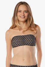 Swimsuit Bandeau Black - Hook Back Bandeau Top Black