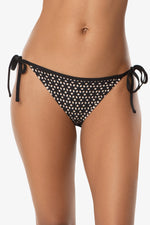Swimsuit String Black - String Bottom With Binding Black - View 6