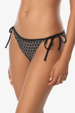 Swimsuit String Black - String Bottom With Binding Black - View 8