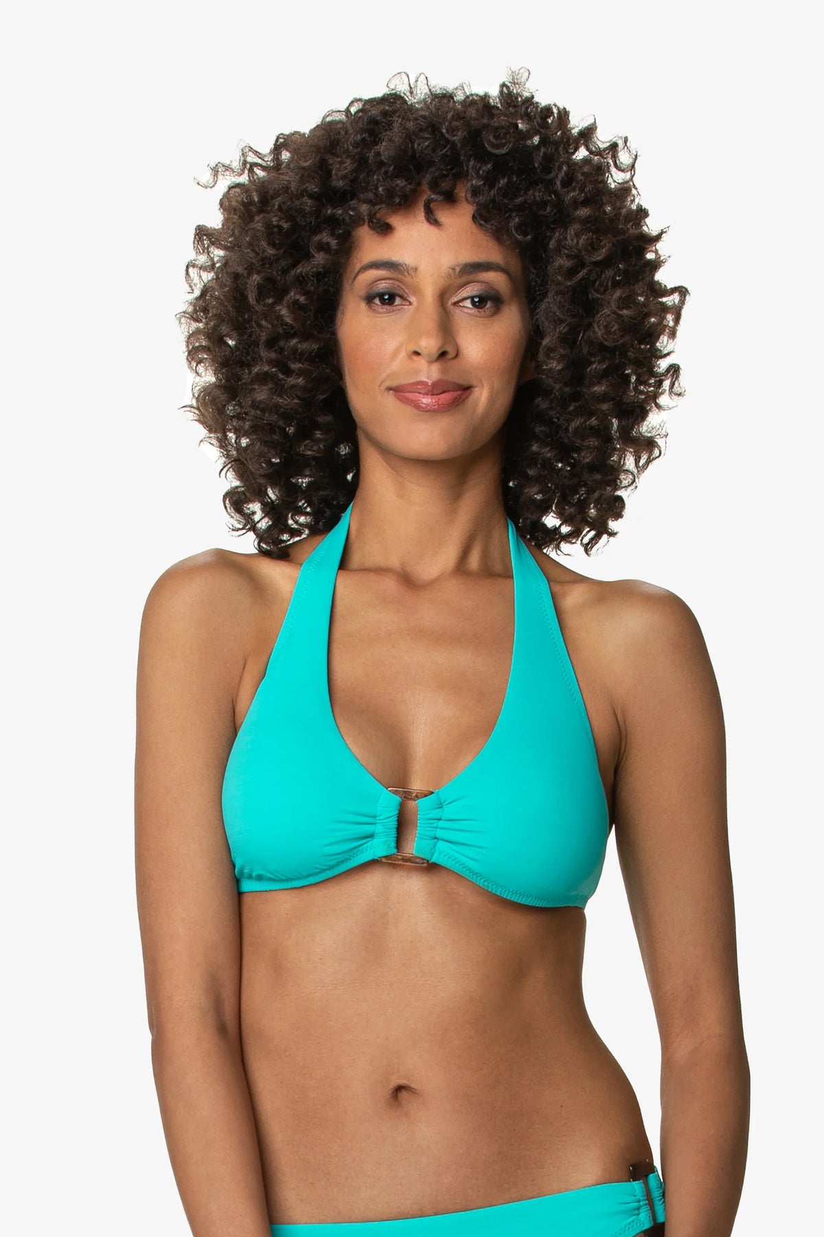 Swimsuit Halter Seafoam Aqua - Tortoise Halter Seafoam Aqua