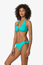 Swimsuit Halter Seafoam Aqua - Tortoise Halter Seafoam Aqua - View 3