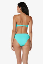 Swimsuit Seafoam Aqua - Shirred Bottom Seafoam Aqua - View 2